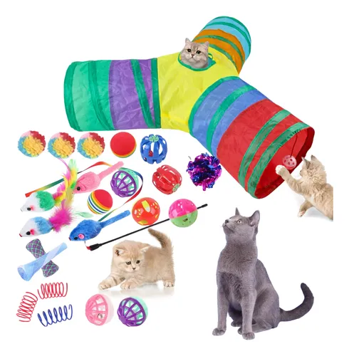 Surpreenda Seu Gato: Brinquedos Caseiros Incríveis e Fáceis 8 D NQ NP 848975 MLB85250619043 052025 O brinquedo para gatos tunel interativo pets filhotes dualpet